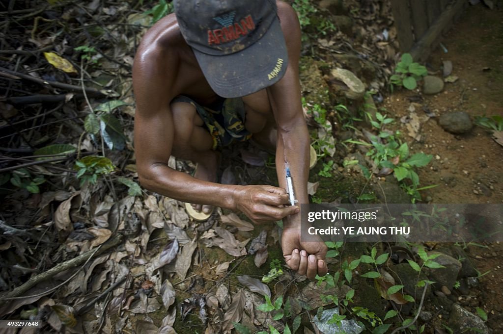 MYANMAR-CRIME-SOCIETY-UNREST-DRUGS