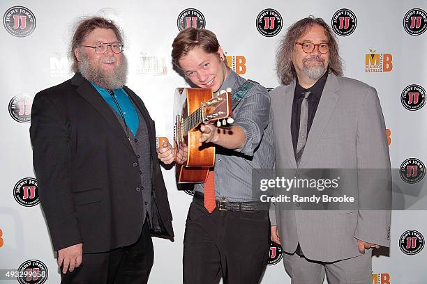Kevin Gills, Billy Strings and Don Julin attend the 4th Annual Mario Batali Foundation dinner honoring Gretchen Witt at Del Posto Ristorante on...