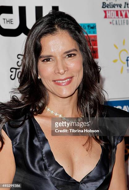Patricia Velasquez attends the 11th annual LA Femme International Film Festival Awards Gala at The Los Angeles Theatre Center on October 18, 2015 in...
