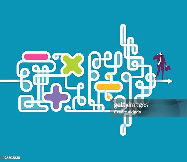 bildbanksillustrationer, clip art samt tecknat material och ikoner med direction - subtraktion