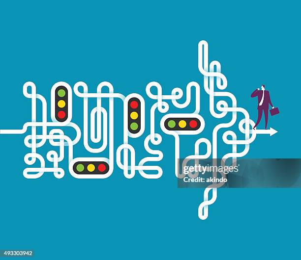 direction - straight path stock illustrations