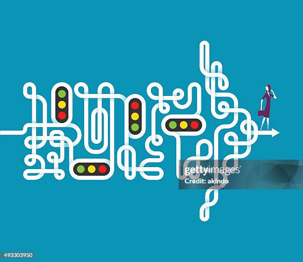 direction - straight path stock illustrations