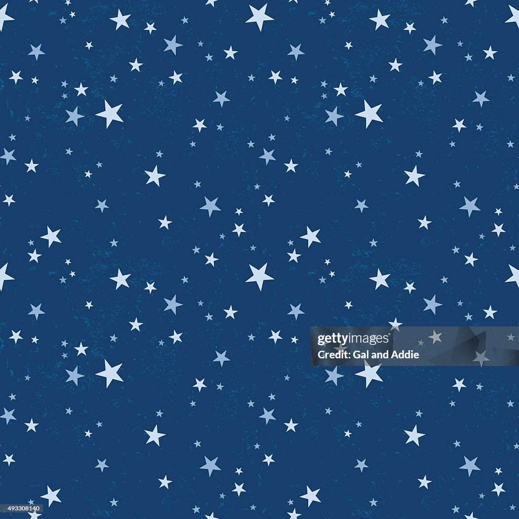 Seamless Pattern With Starry Night Sky High-Res Vector Graphic - Getty  Images