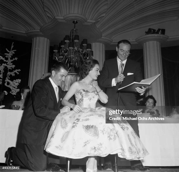 Actress Ann Blyth attends the Mothers of Year dinner in Los Angeles, California.