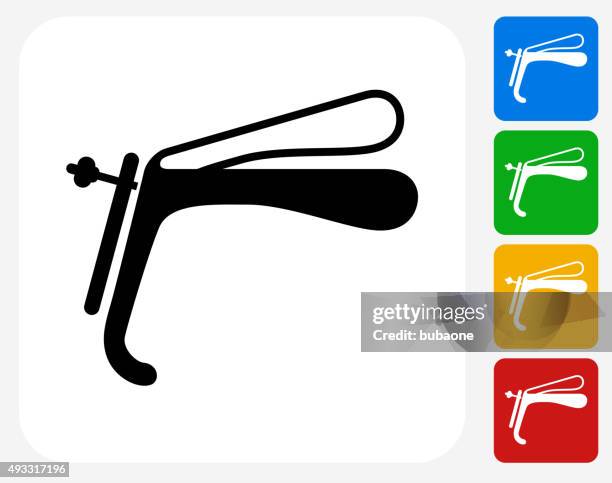 speculum icon flat graphic design - pap smear 幅插畫檔、美工圖案、卡通及圖標