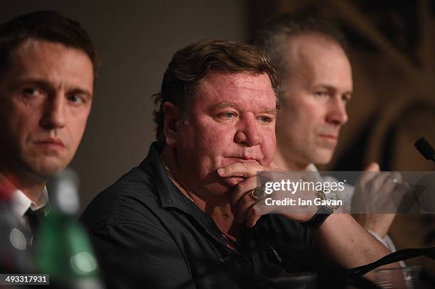 Actor Roman Madyanov attends the "Leviathan" press conference at the 67th Annual Cannes Film Festival on May 23, 2014 in Cannes, France.
