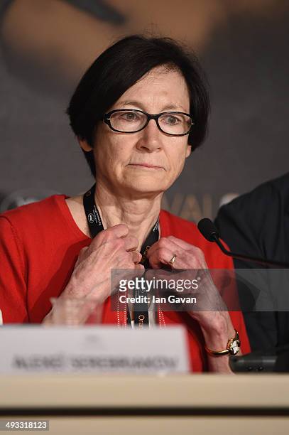 Odile Melnik-Ardin attends the "Leviathan" press conference at the 67th Annual Cannes Film Festival on May 23, 2014 in Cannes, France.