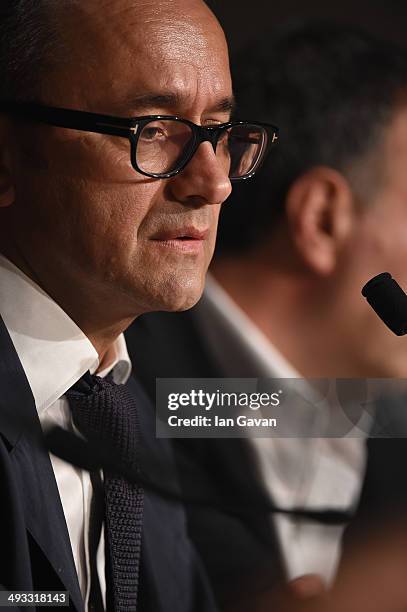Director Andrey Zvyagintsev attend the "Leviathan" press conference at the 67th Annual Cannes Film Festival on May 23, 2014 in Cannes, France.