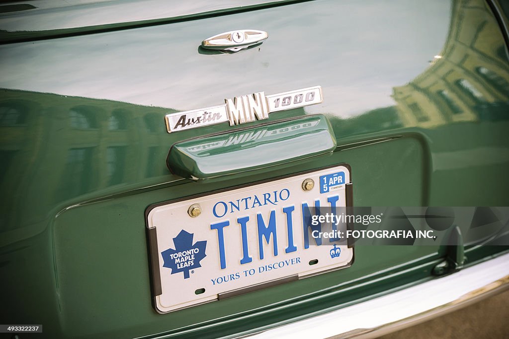 Mini Cooper Classic in spring time