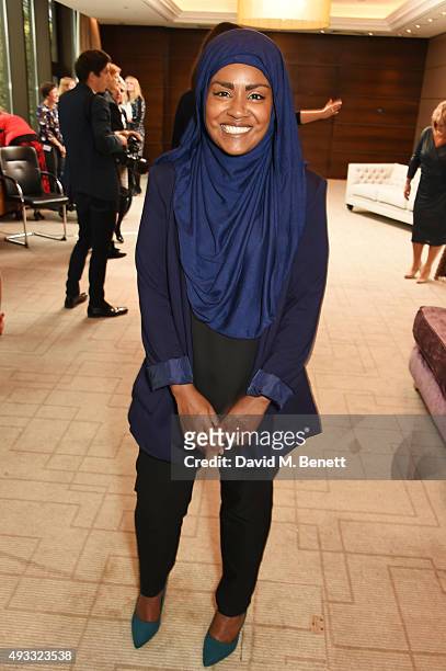 Great British Bake Off winner Nadiya Hussain attends the Women of the Year lunch and awards at the InterContinental Park Lane Hotel on October 19,...