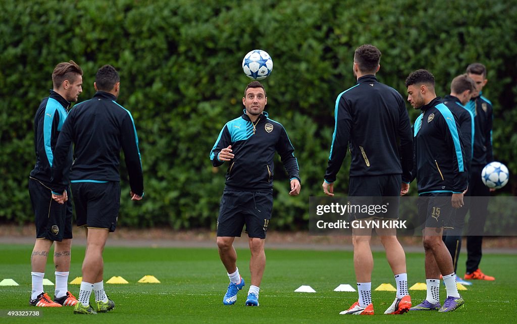 FBL-EUR-C1-ARSENAL-BAYERN MUNICH-TRAINING