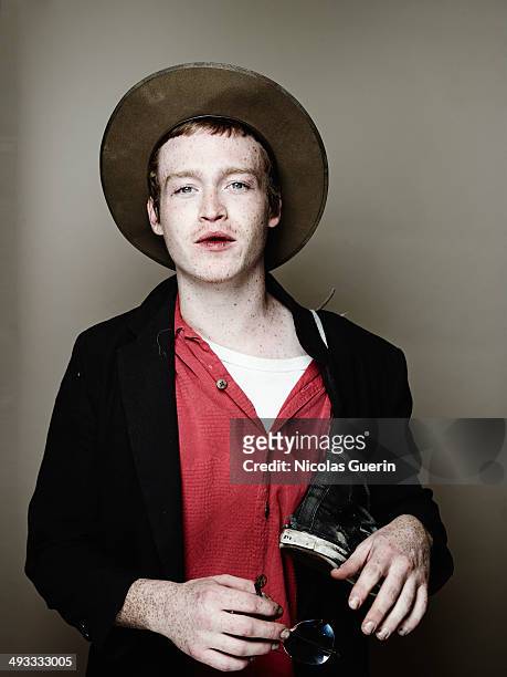 Caleb Landry Jones poses during the "Queen & Country" portrait session at the 67th Annual Cannes Film Festival on May 20, 2014 in Cannes, France.
