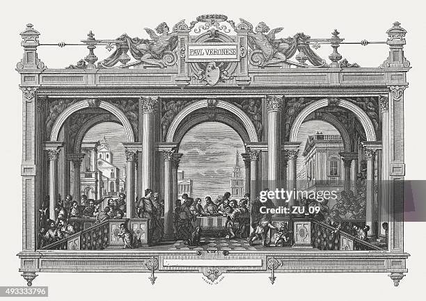 feast in the house of levi von paolo veronese (1573 - primo levi stock-grafiken, -clipart, -cartoons und -symbole