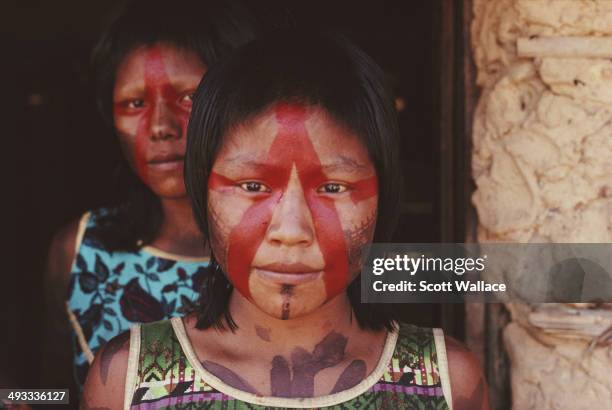 Kayapo women in the Amazon Basin, Brazil, 1992.