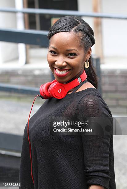 Jamelia sighting at ITV on May 23, 2014 in London, England.