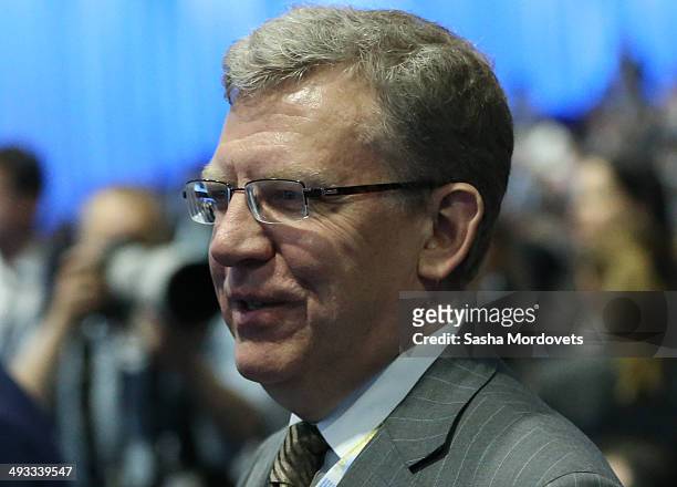 Saint Petersburg, RUSSIA Russian Former Finance Minister Alexei Kudrin attends the Saint Petersburg International Economic Forum on May 23, 2014 in...