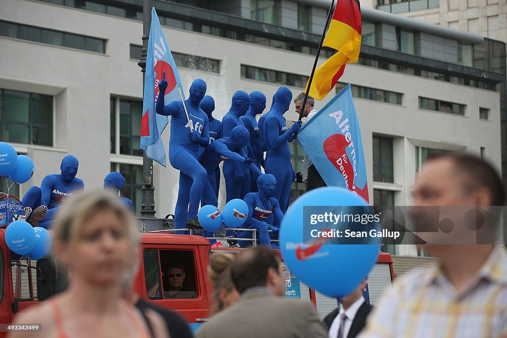 AfD Campaigns In European Parliamentary Elections