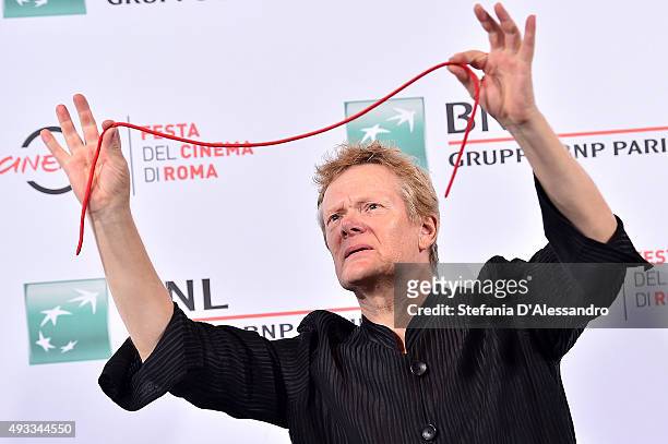 Philippe Petit attends a photocall for 'The Walk 3D' during the 10th Rome Film Fest on October 19, 2015 in Rome, Italy.