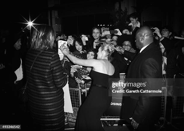 Kate Winslet attends the 'Steve Jobs' Closing Night Gala during the BFI London Film Festival, at Odeon Leicester Square on October 18, 2015 in...