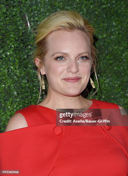 Actress Elisabeth Moss arrives at the Industry Screening of Sony Pictures Classics' 'Truth' at Samuel Goldwyn Theater on October 5, 2015 in Beverly...