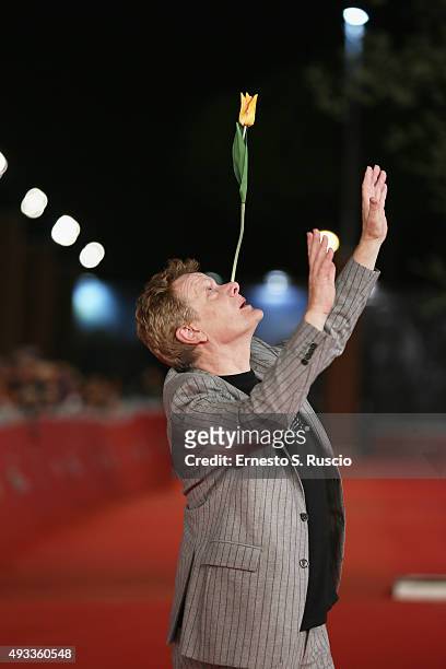 Philippe Petit attends a red carpet for 'The Walk 3D' during the 10th Rome Film Fest on October 19, 2015 in Rome, Italy.