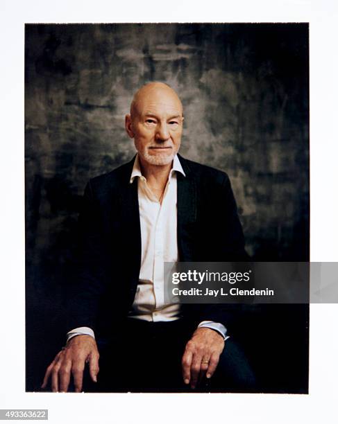 Sir Patrick Stewart, from the movie 'Green Room' is photographed on polaroid film for Los Angeles Times on September 25, 2015 in Toronto, Ontario....