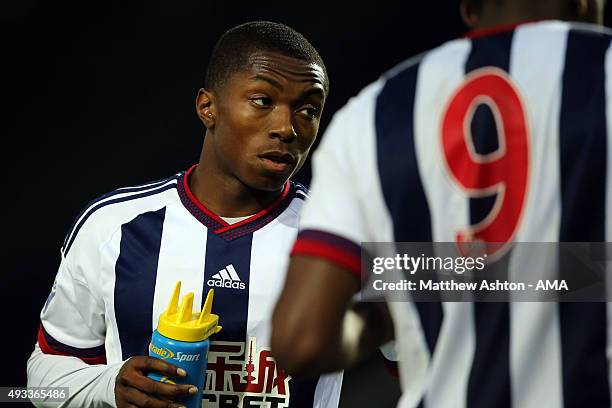 Kyle Edwards of West Bromwich Albion U21 during the Barclays U21 League match between West Bromwich Albion and Stoke City at The Hawthorns on October...