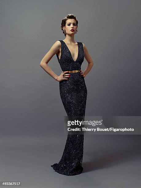 Actress Alma Jodorowsky is photographed for Madame Figaro on May 29, 2013 in Paris, France. Dress , Sophia jewelry . PUBLISHED IMAGE. CREDIT MUST...
