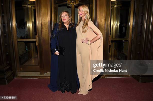 Jewelry Designers Lorraine Schwartz and Ofira Sandberg attend Angel Ball 2015 hosted by Gabrielle's Angel Foundation at Cipriani Wall Street on...