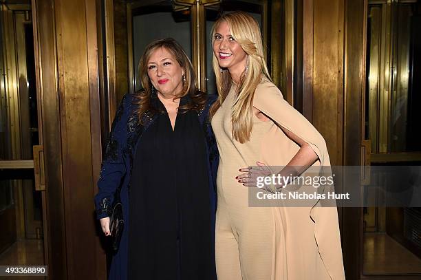 Jewelry Designers Lorraine Schwartz and Ofira Sandberg attend Angel Ball 2015 hosted by Gabrielle's Angel Foundation at Cipriani Wall Street on...