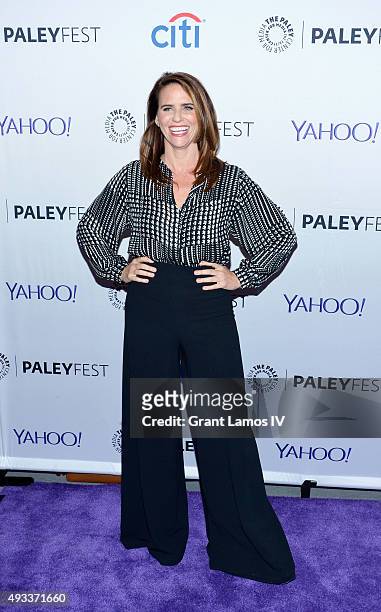 Amy Landecker attends the PaleyFest 2015 "Transparent" screening at The Paley Center for Media on October 19, 2015 in New York City.