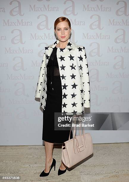 Actor Amy Adams attends the Max Mara Spring/Summer 2016 Accessories Campaign Celebration at Four Seasons Restaurant on October 19, 2015 in New York...