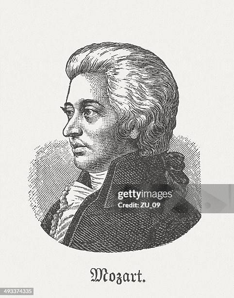 "mozart" - mozart stock-grafiken, -clipart, -cartoons und -symbole