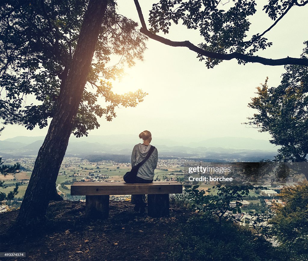 Sitting In The Forest Above The City