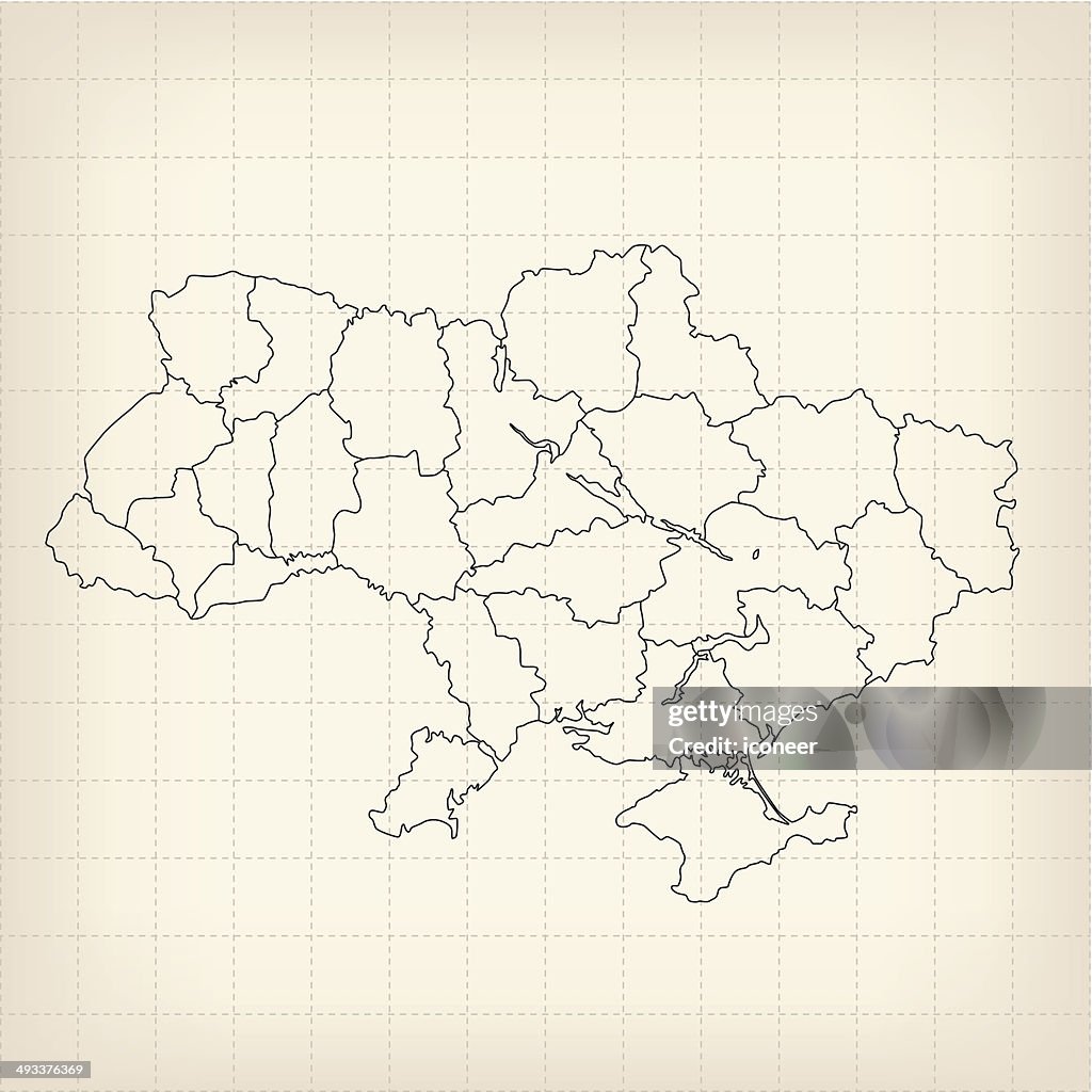Create Map Ukraine Draw How To Ukraine Sketched Map High-Res Vector Graphic - Getty Images