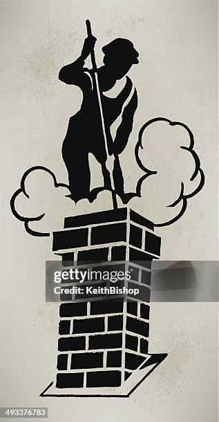 chimney sweep - chimney sweep stock illustrations