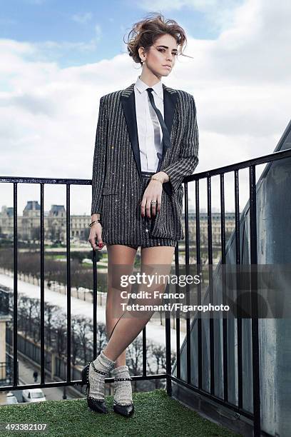 Fashion designer Chiara Ferragni is photographed for Madame Figaro on February 28, 2014 in Paris, France. All . PUBLISHED IMAGE. CREDIT MUST READ:...