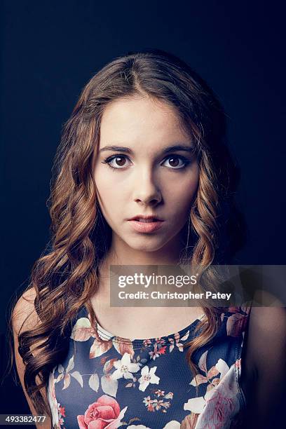 Actress Haley Pullos is photographed for Self Assignment on March 26, 2013 in Los Angeles, California.