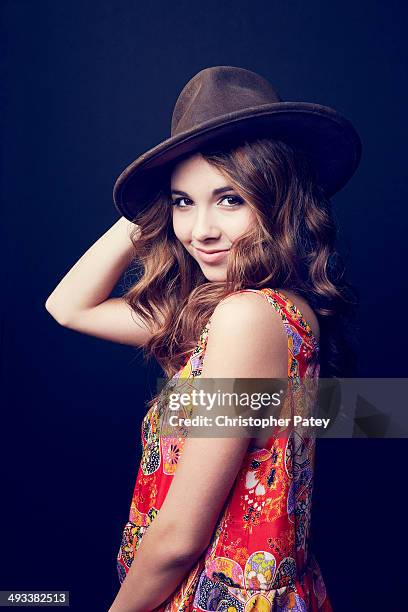 Actress Haley Pullos is photographed for Self Assignment on March 26, 2013 in Los Angeles, California.