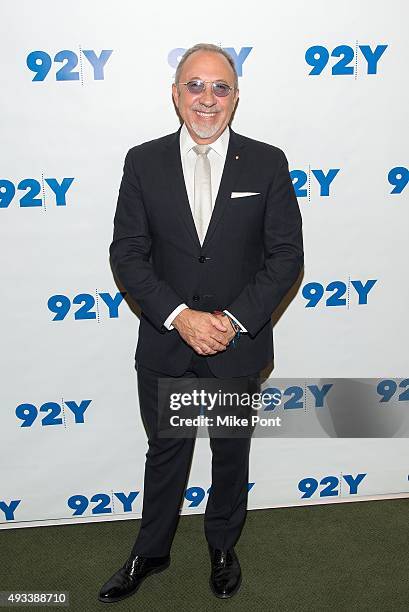 Emilio Estefan attends Gloria and Emilio Estefan in Conversation with Rita Moreno at 92nd Street Y on October 19, 2015 in New York City.