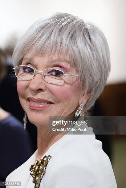 Rita Moreno attends Gloria and Emilio Estefan in Conversation with Rita Moreno at 92nd Street Y on October 19, 2015 in New York City.