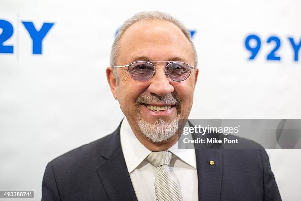 Emilio Estefan attends Gloria and Emilio Estefan in Conversation with Rita Moreno at 92nd Street Y on October 19, 2015 in New York City.