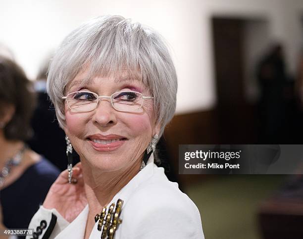 Rita Moreno attends Gloria and Emilio Estefan in Conversation with Rita Moreno at 92nd Street Y on October 19, 2015 in New York City.