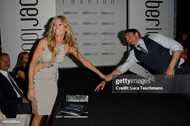 Melissa Odabash and Kellan Lutz attend the Amber Lounge 2014 Gala at Le Meridien Beach Plaza Hotel on May 23, 2014 in Monte-Carlo, Monaco.