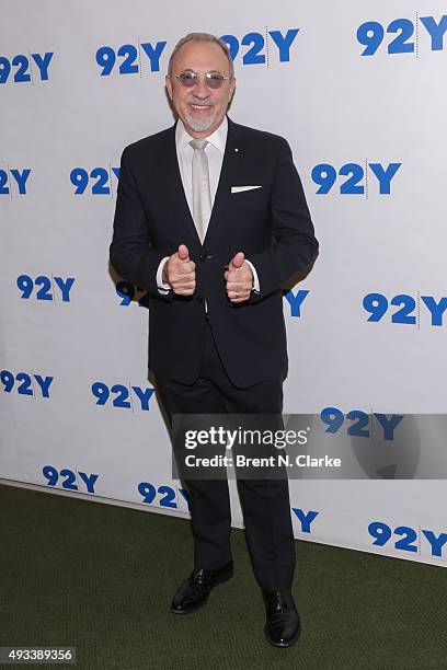 Musician/producer Emilio Estefan attends Gloria and Emilio Estefan In Conversation with Rita Moreno held at the 92nd Street Y on October 19, 2015 in...