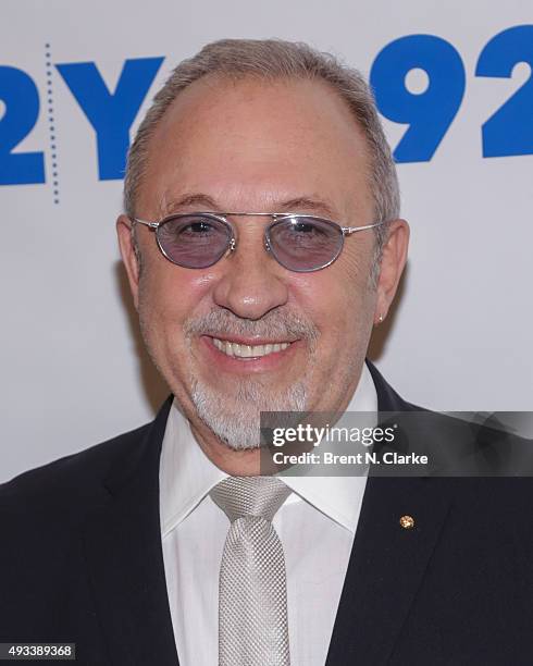 Musician/producer Emilio Estefan attends Gloria and Emilio Estefan In Conversation with Rita Moreno held at the 92nd Street Y on October 19, 2015 in...