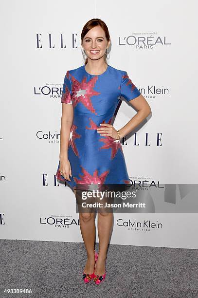 Actress Ahna O'Reilly attends the 22nd Annual ELLE Women in Hollywood Awards at Four Seasons Hotel Los Angeles at Beverly Hills on October 19, 2015...