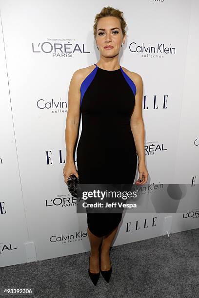 Actress Kate Winslet attends the 22nd Annual ELLE Women in Hollywood Awards presented by Calvin Klein Collection, L’Oréal Paris, and David Yurman at...