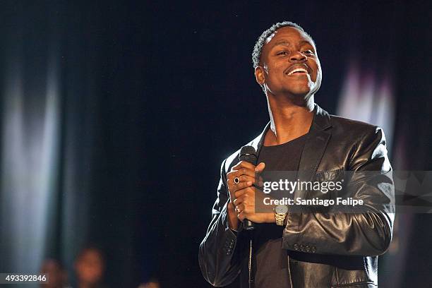 Charles Jenkins performs onstage during the 2015 Circle Of Sisters' Gospel Explosion Concert at Jacob Javitz Center on October 18, 2015 in New York...