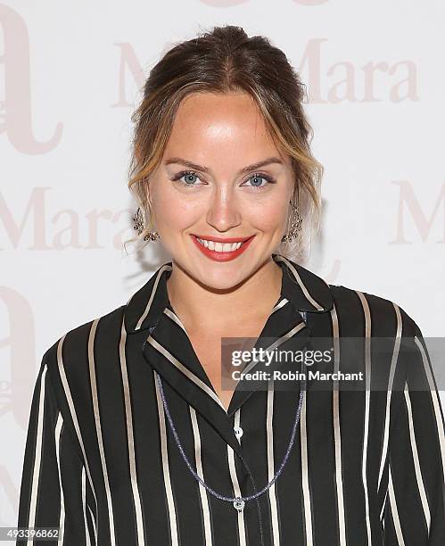 Kelly Bermel attends Max Mara Spring/Summer 2016 Accessories Campaign Celebration at Four Seasons Restaurant on October 19, 2015 in New York City.